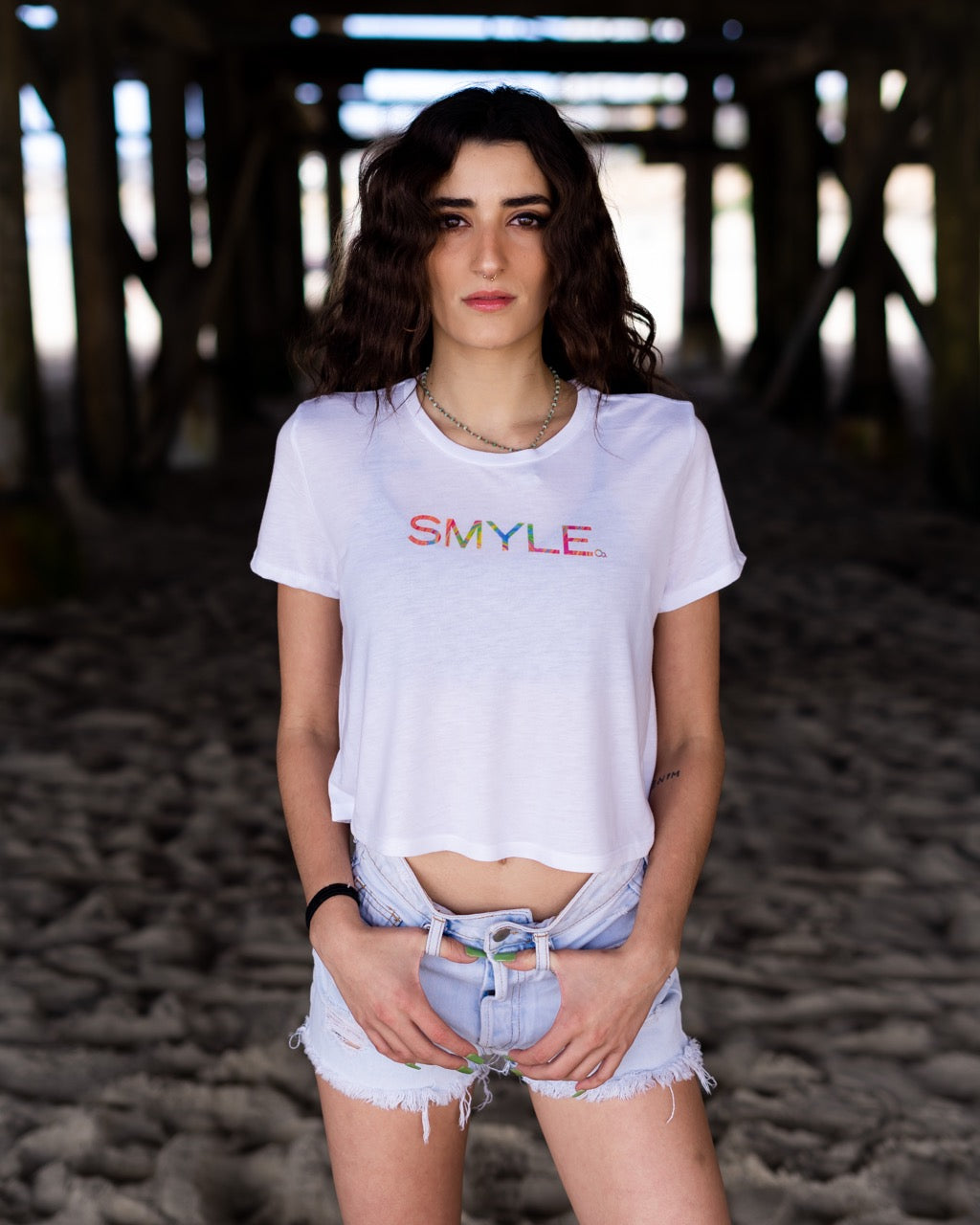 Women's White Crop Top