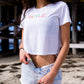 Women's White Crop Top