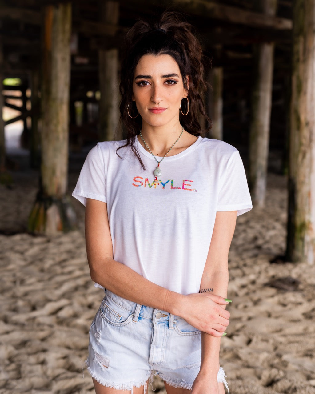 Women's White Crop Top