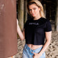 Women's Black Crop Top